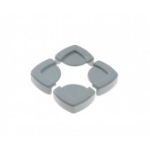 Set 4 protectii pentru colturi mobila babyjem, gri