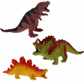 Set 3 dinozauri super elastici din silicon, 16 - 19 cm