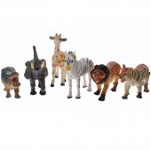 Set 6 figurine din cauciuc - animale salbatice