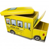 Cutie depozitare cu capac Autobuz Scolar 55 x 25 x 32 cm LG Imports LG3577