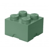 Cutie depozitare lego 2x2 verde nisip