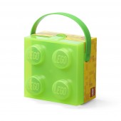 Cutie lego 2x2 - verde transparent