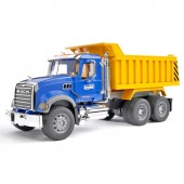 Jucarie utilaj bruder 1:16 camion basculanta bruder construction - mack granite, br02815