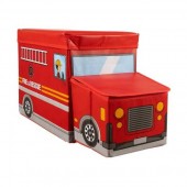 Cutie depozitare cu capac Masina Pompieri 53 x 26 x 31.5 cm Kruzzel MY6852