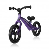 Bicicleta fara pedale, lionelo, bart, usoara, cu cadru din magneziu, cu ghidon si sa reglabile, greutate 3 kg, 12 inch, conform cu standardul european de securitate en71, purple amethyst