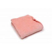 Paturica pufoasa de plus roz, din polyester 100x120 cm
