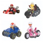 Super mario bros movie - figurina cu kart, 6cm, diverse modele