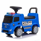 Masinuta de impins cu led mercedes politie - albastru