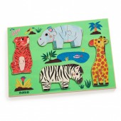 Puzzle lemn coucou tigre, djeco