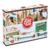 Set de constructie trasee zig & go big boom 48 piese, djeco