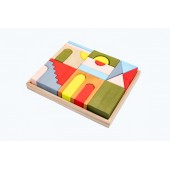 Set handmade, constructor din lemn mati
