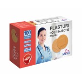 Plasturi post injectie Minut rotunzi 22mm, PVC  100buc