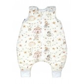 Sac de dormit cu picioare, bumbac 2.5 tog, circ roz, s, 6-24 luni