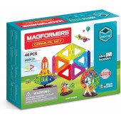 Set magnetic de construit magformers, carnival plus, 48 piese