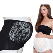 Chiloti pentru gravide cu dantela, babyjem (marime: s, culoare: alb)
