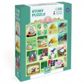 Puzzle poveste cei trei purcelusi, djeco