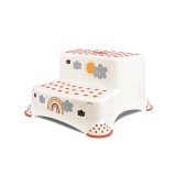 Inaltator dublu pentru baie, antiderapant, rainbow white