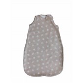 Sac de dormit, primavara/vara, pentru copii cu inaltimea maxima de 95 cm, abstract leaves grey & beige