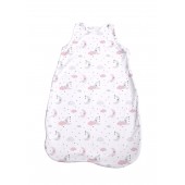 Sac de dormit, primavara/vara, pentru copii cu inaltimea maxima de 95 cm, pink moons & stars