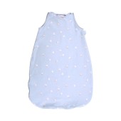 Sac de dormit, primavara/vara, pentru copii cu inaltimea maxima de 95 cm, train blue