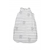 Sac de dormit de iarna, 95 cm, bumbac ranforce, grey striped