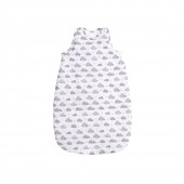 Sac de dormit de iarna, 95 cm, bumbac ranforce, white clouds