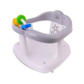 Scaun de baie pentru bebe, antiderapant, panda , little stars grey