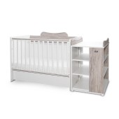 Patut modular multifunctional, 5 confirgurari diferite, 190 x 72 cm, multi, white & artwood