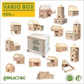 Set constructie arhitectura vario box, 450 piese din lemn (vario + xl + fort), walachia