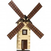Set moara de vant din lemn decorativa pentru perete, walachia