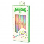 Set fluo roll-gel 6 culori combinate, djeco