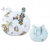 Perna bebelusi, miminu, ursulet, multifunctionala, cu doua fete, tesatura pufoasa minky si bumbac, materiale certificate oeko tex standard 100, design, minky pirates blue