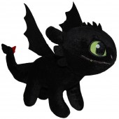 Jucarie din plus toothless negru, dragons, 25 cm