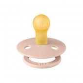 BIBS - Suzeta Colour Latex, tetina rotunda, 0+ luni, ambalaj premium-Blush