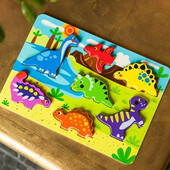 Tooky Toy Puzzle de potrivit Dinozauri