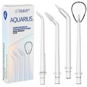 Set 4 rezerve duze profesionale Vitammy Aquarius, pentru irigatorul bucal Vitammy Aquarius,...