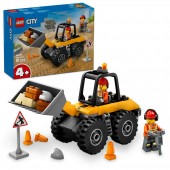 Incarcator pe roti galben pentru constructii, lego 60450