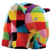 Jucarie din plus elefantul elmer, 17 cm