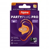 Dopuri de urechi cu filtru muzical profesional pentru festivaluri si concerte, 3 dimensiuni incluse (s/m/l), protectie zgomote snr 21db, reutilizabile, transparente, alpine partyplug pro 2025 alp20057
