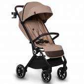 Carucior sport, lionelo, cloe, cu accesorii, cadru din aluminiu, pana la 22 kg, usor, pliere compacta pentru avion, cu o singura mana, ideal pentru toate tipurile de suprafete, 6 luni+, bej