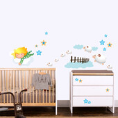 Stickere perete copii Dormitorul copilului - 120 x 100 cm