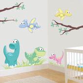 Stickere perete copii Dinozauri - 110 x 97 cm