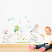 Stickere perete copii Iepurila - 188 x 110 cm