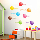 Sticker deocrativ Bulinele Colorate - 110 x 42 cm