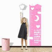 Stickere perete copii Girl Touches the Moon - 50 x 173 cm