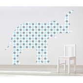 Sticker decorativ Giant Elephant pentru baietei - 121 x 96 cm