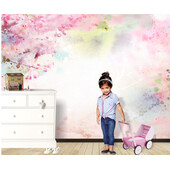 Fototapet Dreamy Pink - 240 x 160 cm