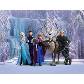 Fototapt Disney Frozen Elsa personaje - 360 x 270 cm