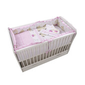 Lenjerie MyKids Teddy Play Pink M1 4+1 Piese 120x60