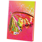 Agenda Goldbuch A5 cu efect special Fluture roz